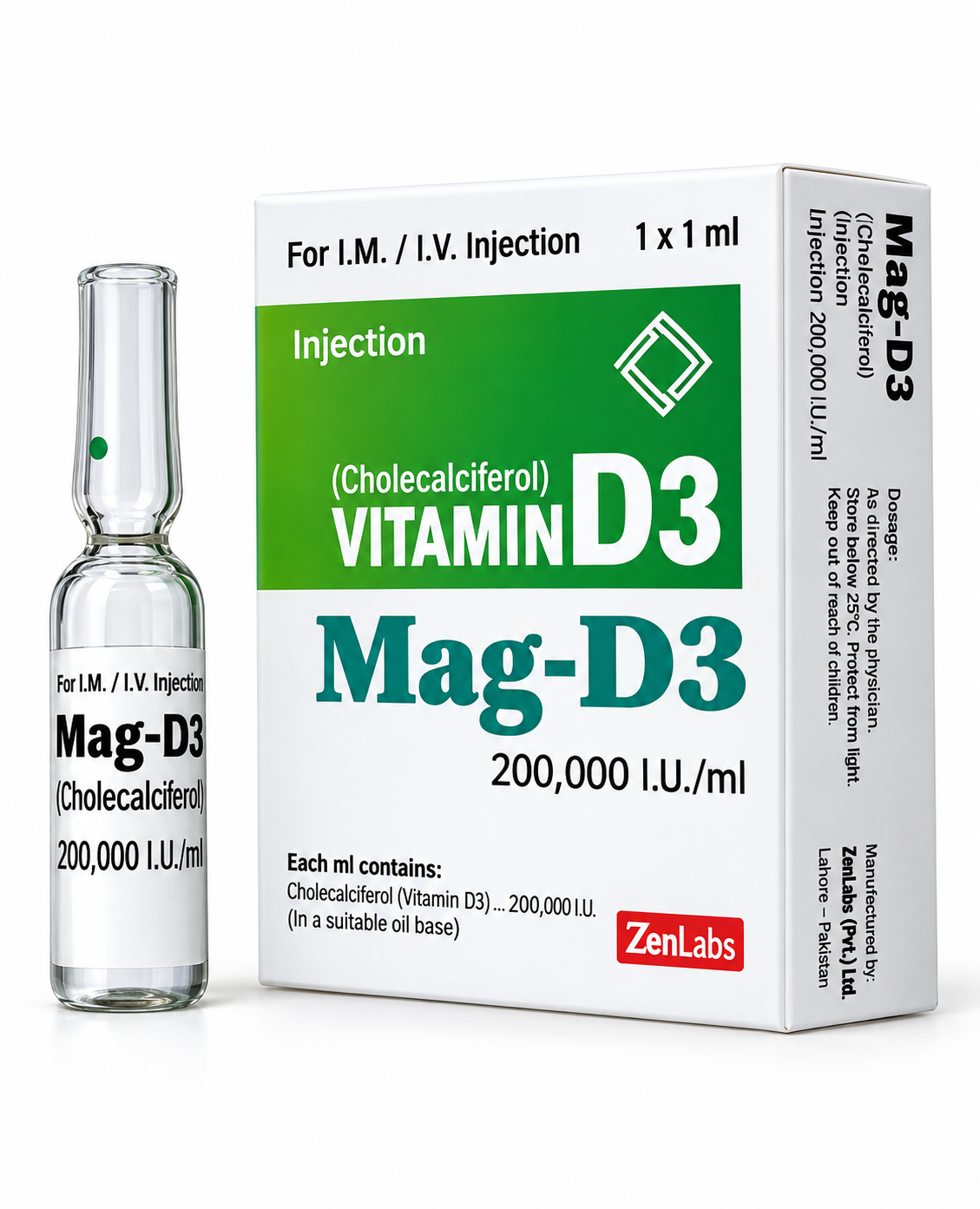 Mag D3  200000 iu Inj