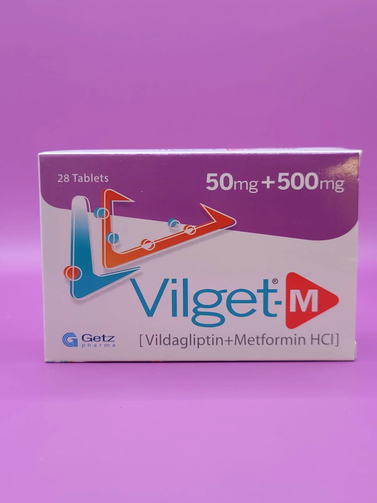 Vilget-M-28s 50/500 mg Tab