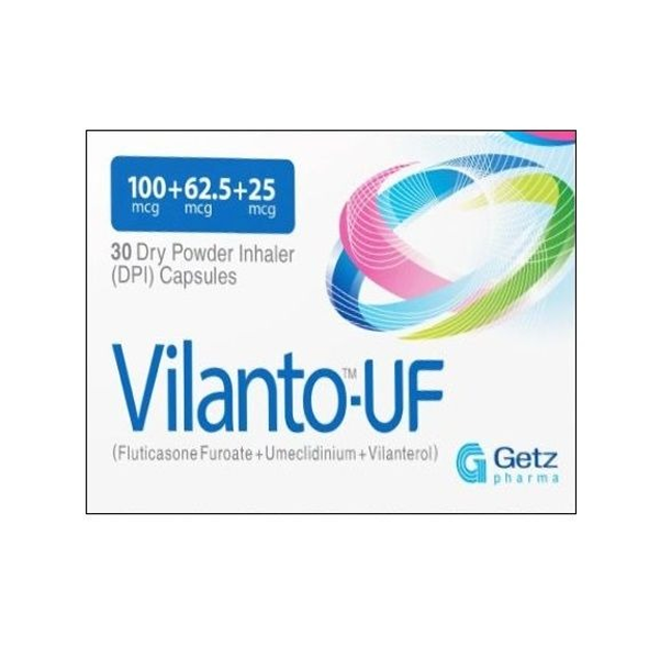 Vilanto-UF 100+62.5+25 mcg Tab