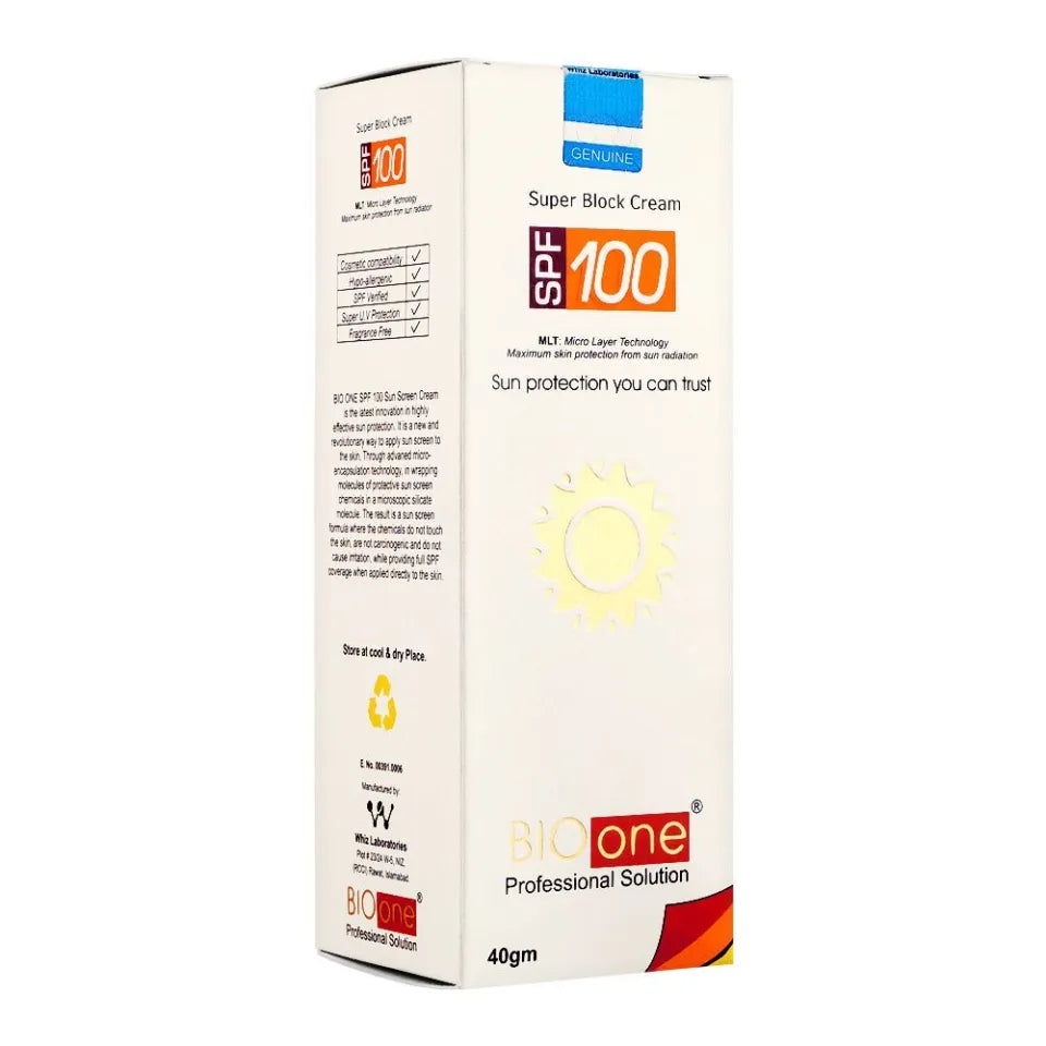 Bioone Spf-100 40 g Sunblock