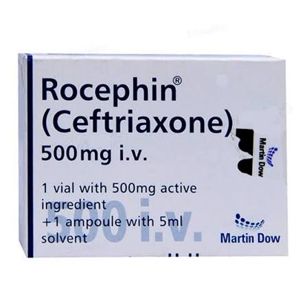 Rocephin IV 500 mg Inj
