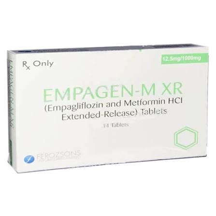 Empagen MXR 12.5/1000 mg Tab