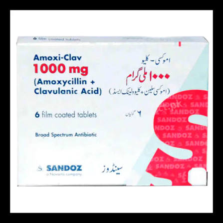 AMOXI-CLAV 1GM TAB 6S 1000 mg Tab