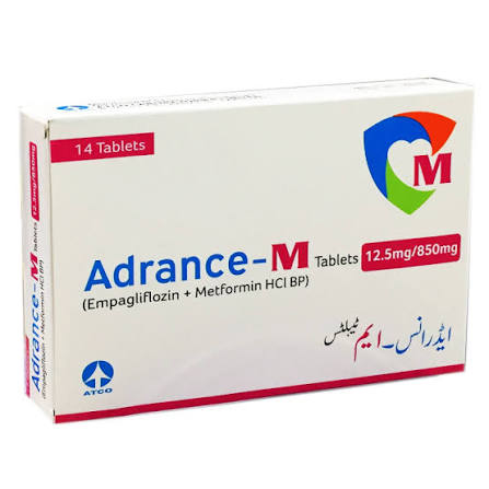Adrance-M 12.5/850 mg Tab