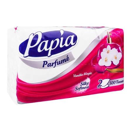 Papia 2Ply Tissue  Vanilla Magic 500 s --
