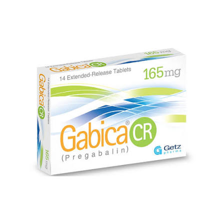 Gabica Cr  165 mg Tab