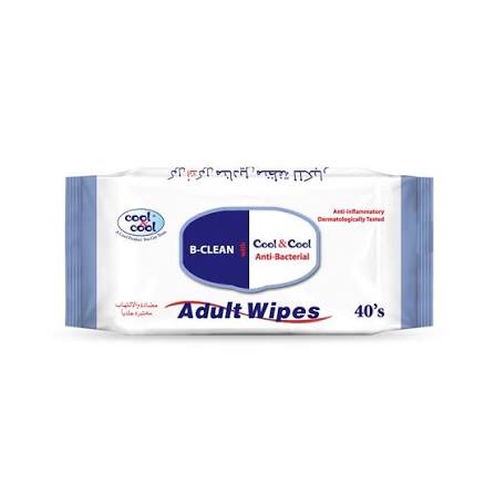 Cool & Cool Adult Wipes 40s - . --
