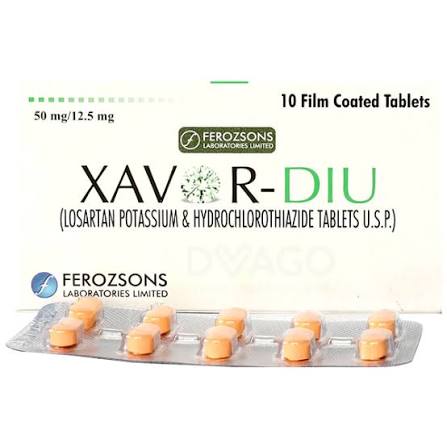 Xavor-DIU   50/12.5 mg Tab