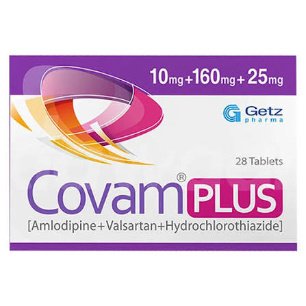 Covam Plus 10/160/25 mg Tab