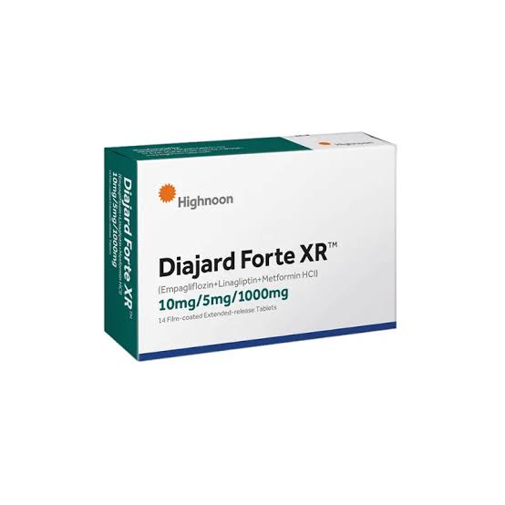 Diajard Forte-XR 10/5/1000 mg Tab