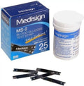 Blood Glucose test Strips ( MS-1)  25*2 . -