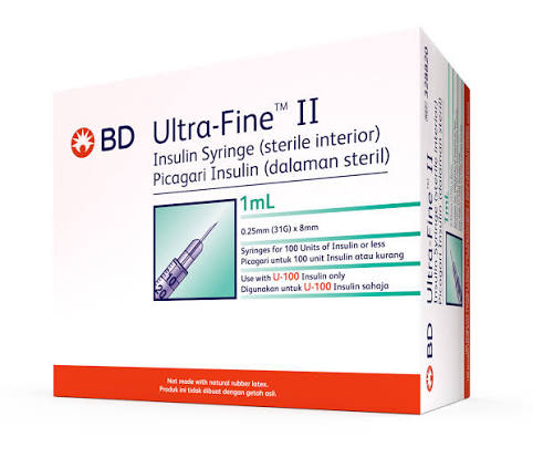 Insuline Syringe (B.D)  . -