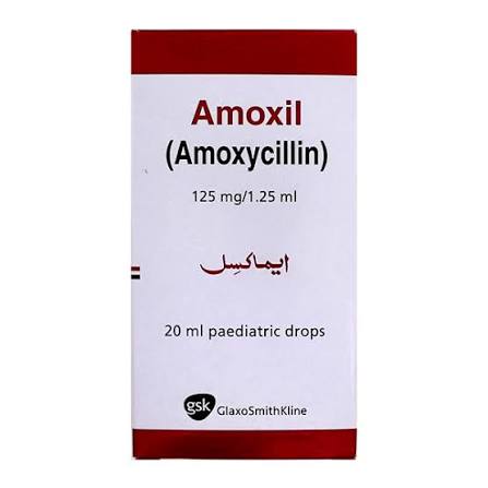 Amoxil 125mg/ 20 ml Drops