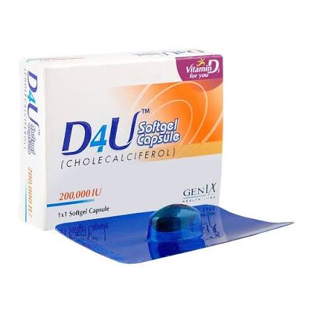 D4U Soft Cap 200000 iu .