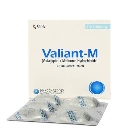 VALIANT-M 50/1000 mg Tab