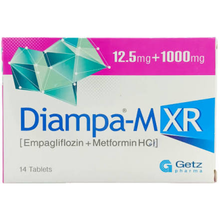 Diampa-M-XR 12.5/1000 mg Tab