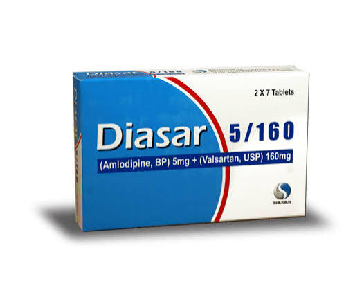 Diasar  5/160 mg Tab