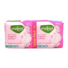 Molped Organic Cotton L 18Pads  . --