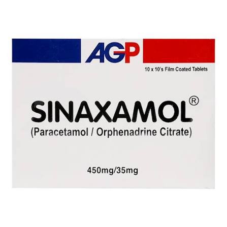 Sinaxamol   450/35 mg Tab