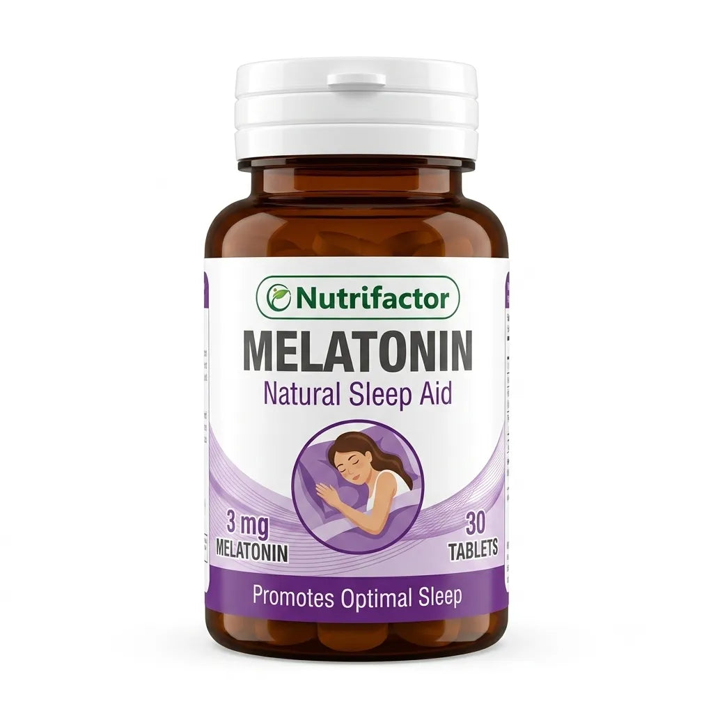 Nutrifactor Melatonin Tablets 3Mg (1 Bottle = 30 Tablets)