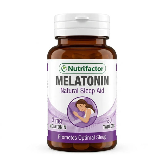 Nutrifactor Melatonin Tablets 3Mg (1 Bottle = 30 Tablets)
